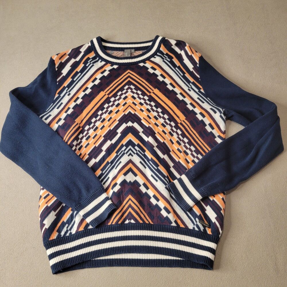 Sweaty Betty Brixton Geometric Print Pullover Sweater Size Medium